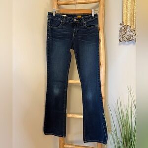 Anthropologie Pilcro and Letterpress Low Rise Bootcut Blue Jeans Size 26